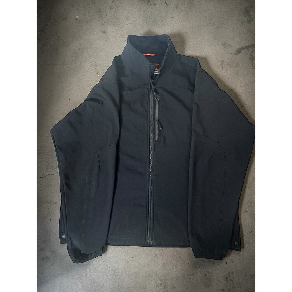 5.11 Tactical Jacket Mens XL Black Duty Softshell Full Zip Windbreaker Coat Law